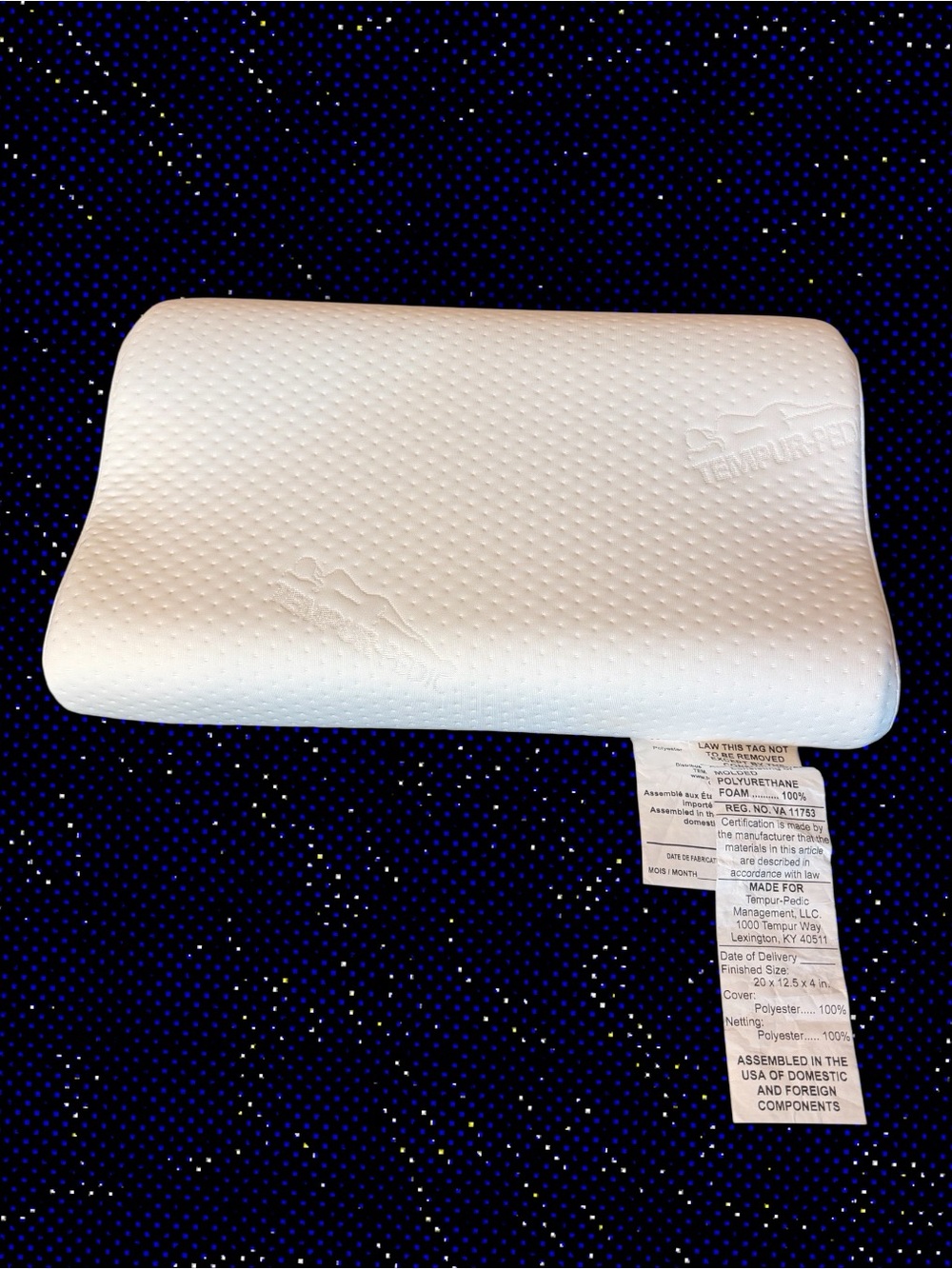 Tempur-pedic neck pillow size standard medium